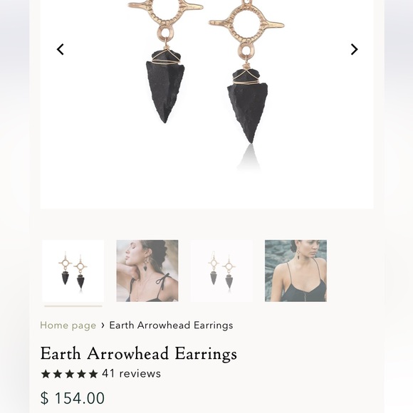 Arrowhead Earrings - Picture 4 of 4